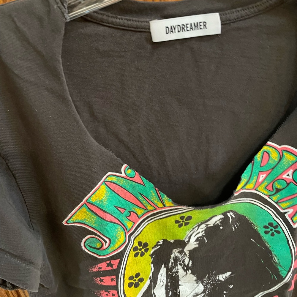 Daydreamer Black Graphic Band Tee with Label - Picture 4 of 6